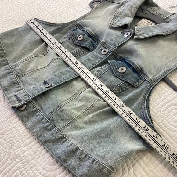 Torrid Light Wash Denim Vest Size 1X - Picture 6 of 13